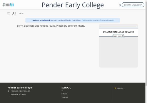 Pender Early College
