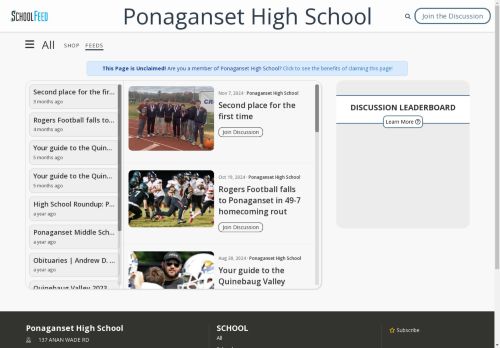 Ponaganset High School