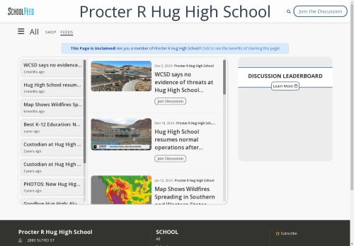 Procter R Hug High School