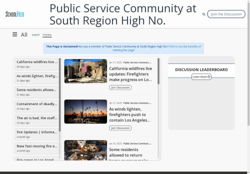 Public Service Community at South Region High No.