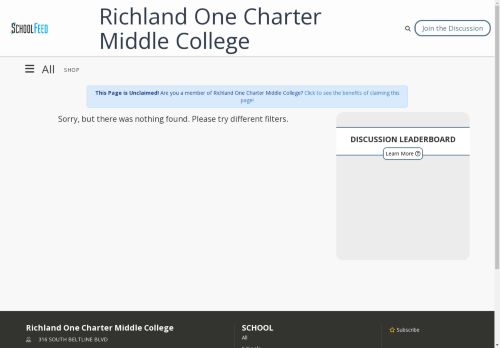Richland One Charter Middle College