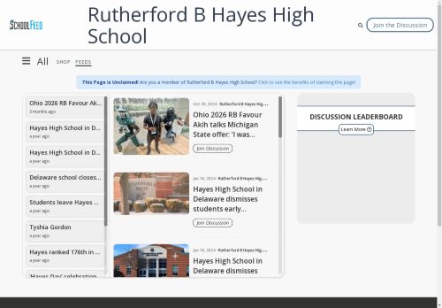 Rutherford B Hayes High School