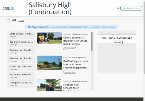 Salisbury High (Continuation)