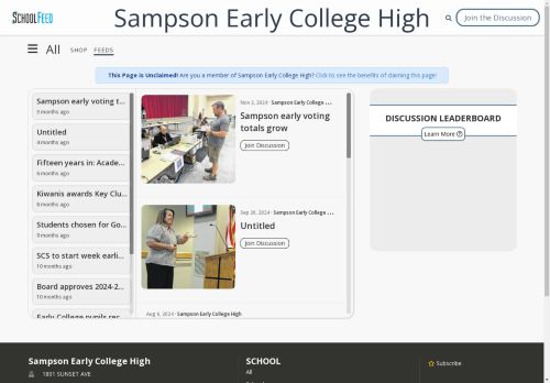 Sampson Early College High