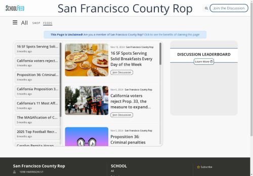 San Francisco County Rop