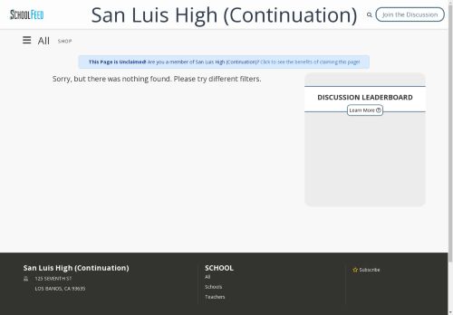 San Luis High (Continuation)