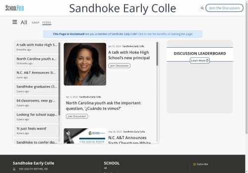 Sandhoke Early Colle