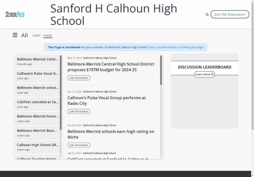 Sanford H Calhoun High School