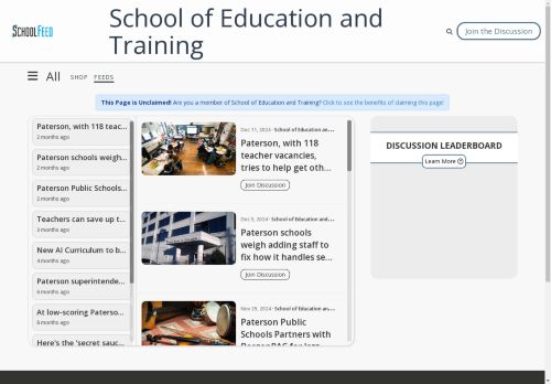 School of Education and Training