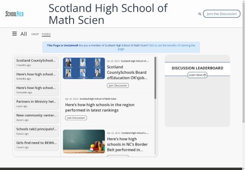 Scotland High School of Math Scien