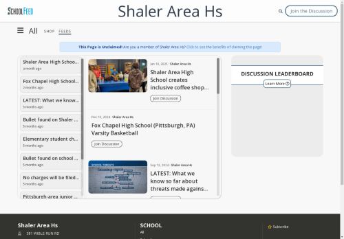 Shaler Area Hs