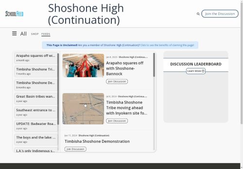Shoshone High (Continuation)