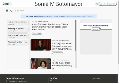 Sonia M Sotomayor