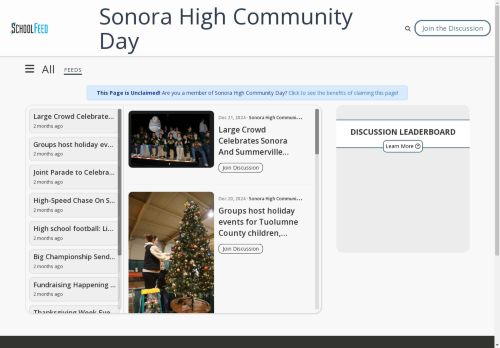 Sonora High Community Day