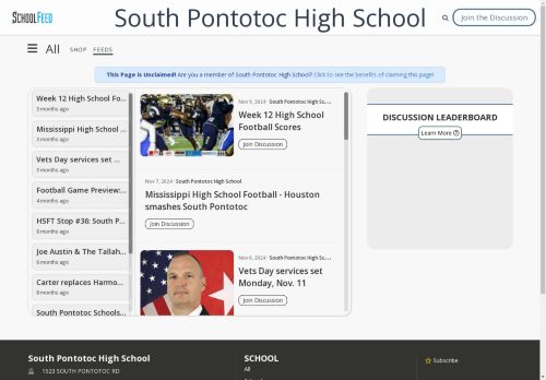 South Pontotoc High School