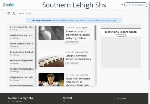Southern Lehigh Shs