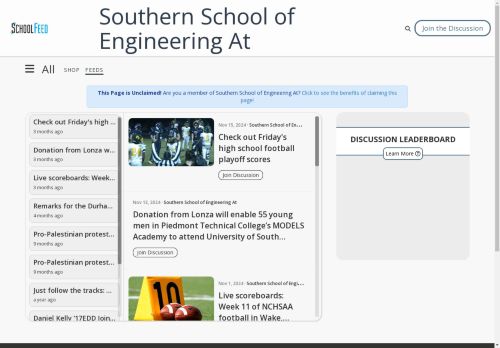 Southern School of Engineering At