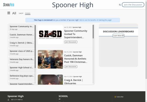 Spooner High