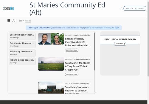 St Maries Community Ed (Alt)