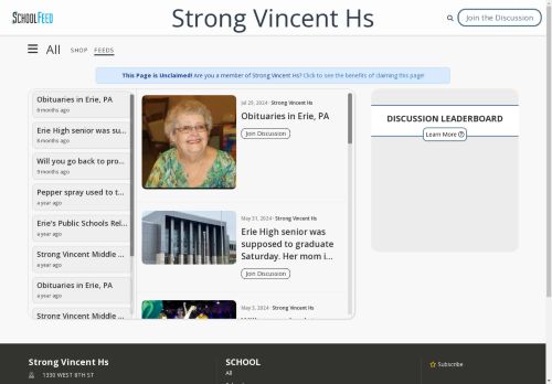 Strong Vincent Hs