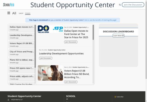 Student Opportunity Center