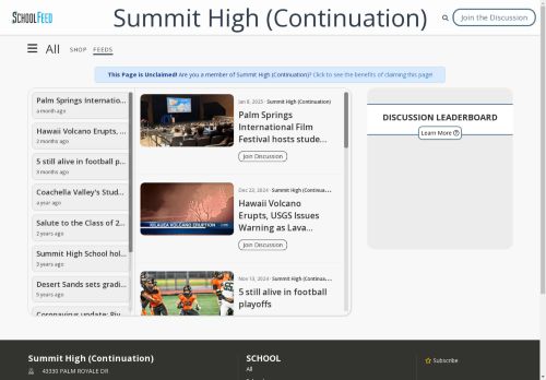 Summit High (Continuation)