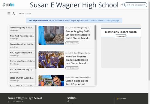 Susan E Wagner High School