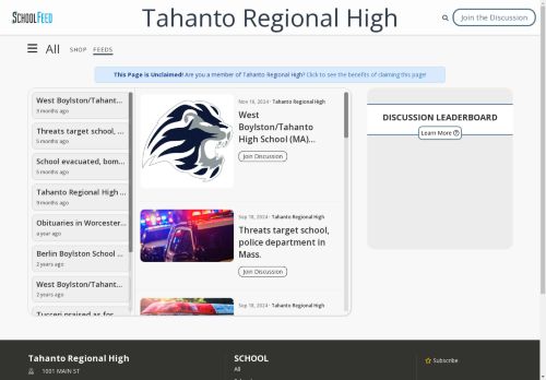 Tahanto Regional High