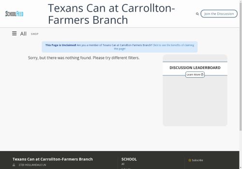 Texans Can at Carrollton-Farmers Branch