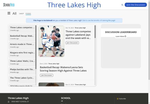 Three Lakes High