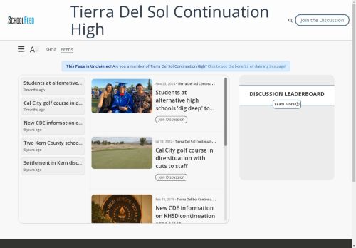 Tierra Del Sol Continuation High
