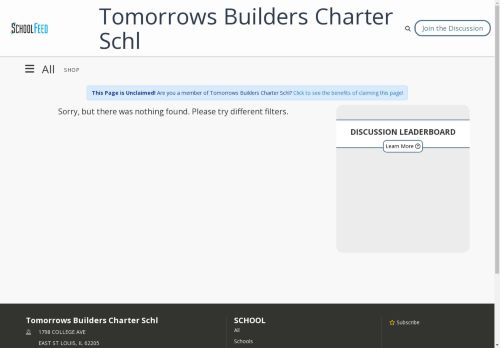 Tomorrows Builders Charter Schl