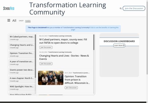 Transformation Learning Community