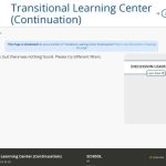 Transitional Learning Center (Continuation)