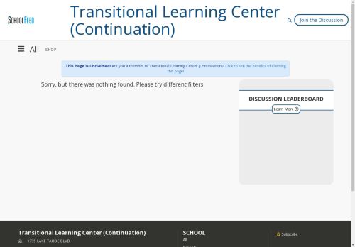 Transitional Learning Center (Continuation)
