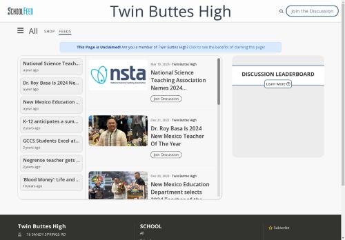 Twin Buttes High