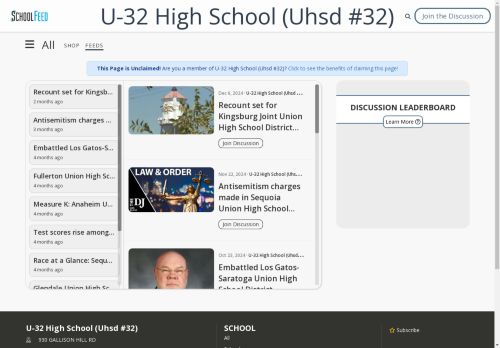 U-32 High School (Uhsd #32)