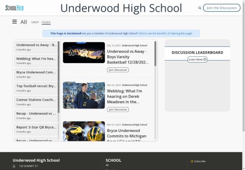 Underwood High School