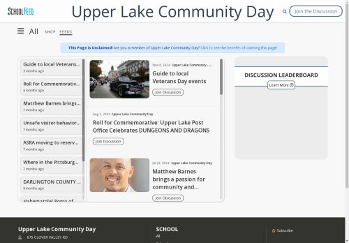 Upper Lake Community Day
