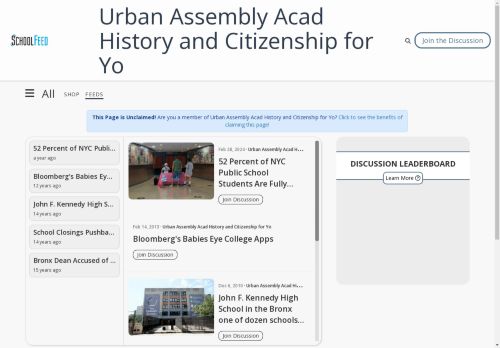 Urban Assembly Acad History and Citizenship for Yo