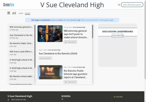V Sue Cleveland High