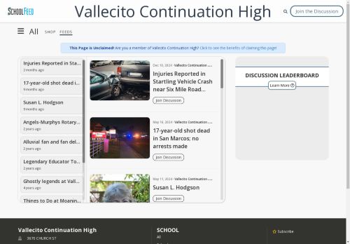 Vallecito Continuation High