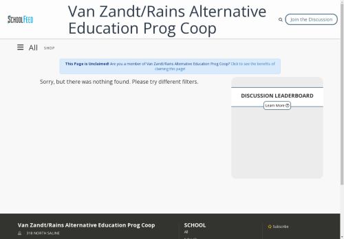 Van Zandt/Rains Alternative Education Prog Coop