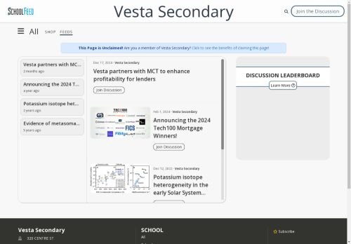 Vesta Secondary