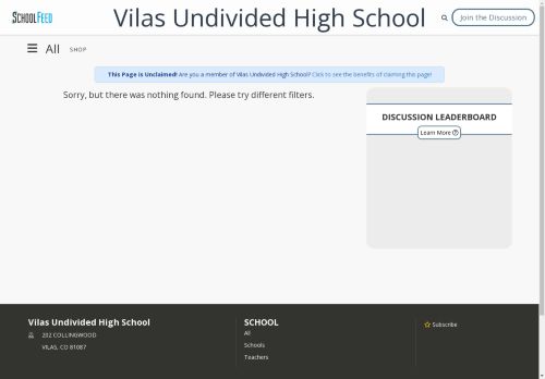 Vilas Undivided High School