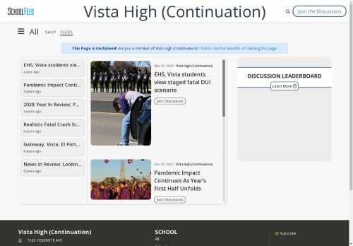 Vista High (Continuation)