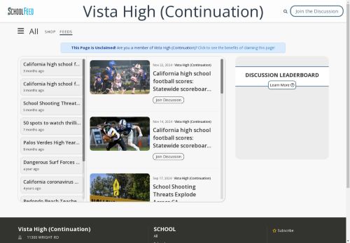 Vista High (Continuation)