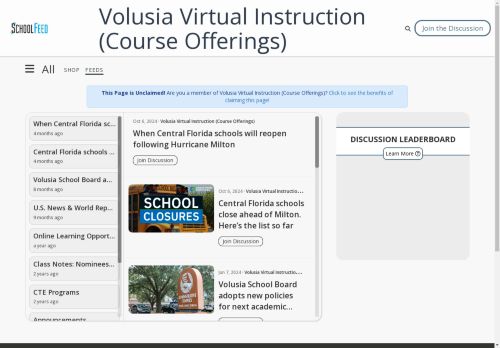 Volusia Virtual Instruction (Course Offerings)