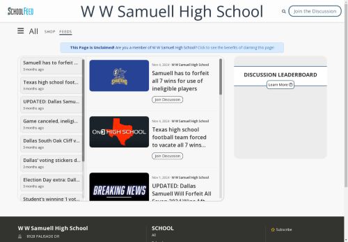 W W Samuell High School