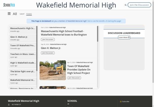 Wakefield Memorial High